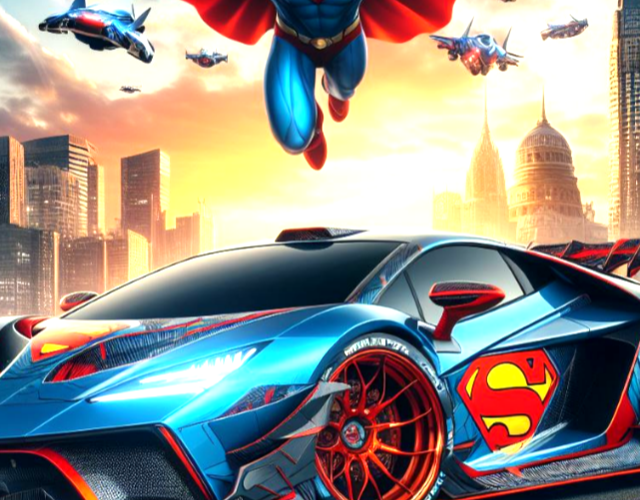 Top 10 AI Imagines Superhero - Themed Supercars 2024
